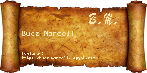 Bucz Marcell névjegykártya